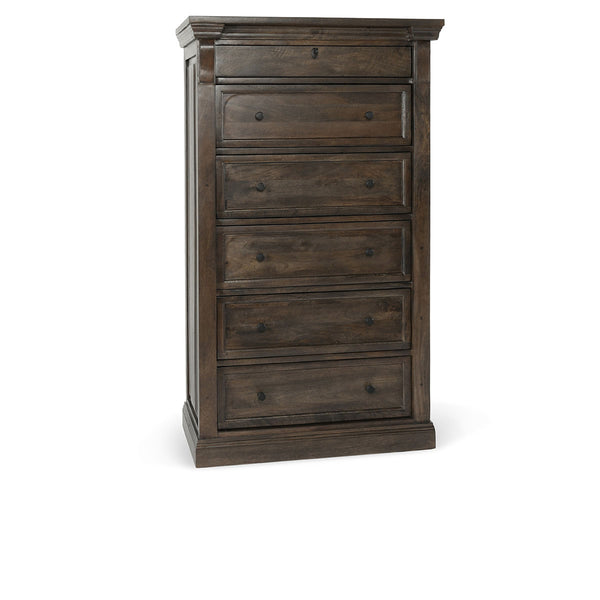 Adelaide 6 Drawer Wood Chest- Cocoa Brown - Chapin Furniture