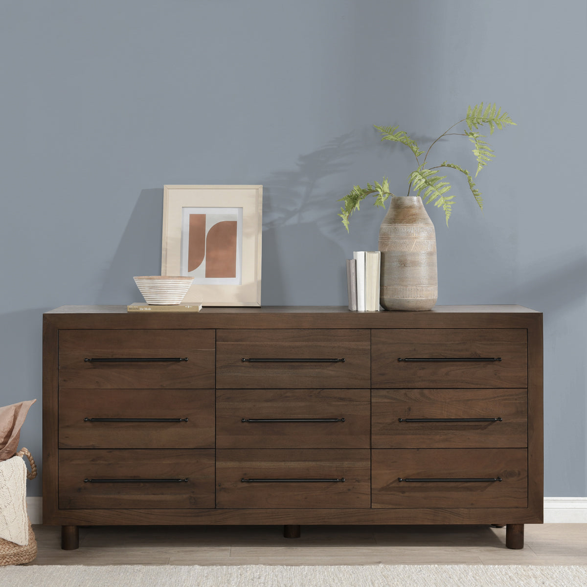 Jaxon Wood 9 Drawer Dresser - Thumbnail 4