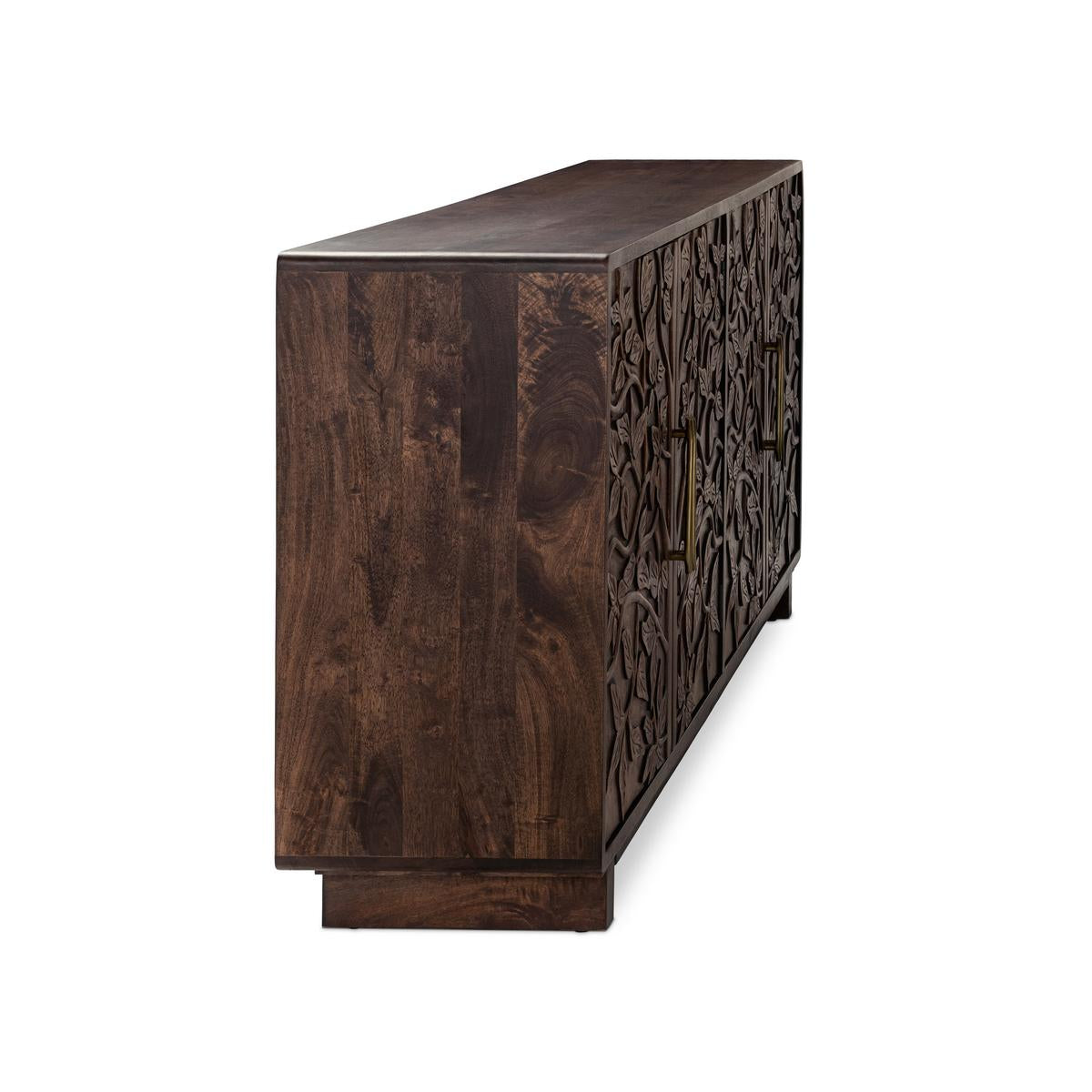 Albero Wood 4 Door Buffet - Kona Brown - Chapin Furniture