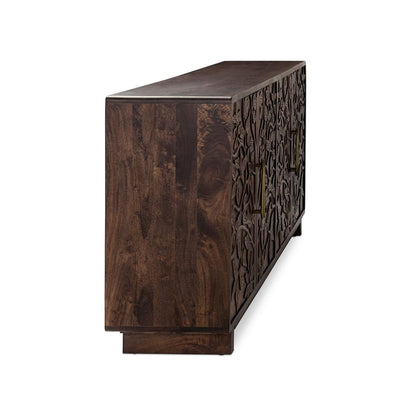 Albero Wood 4 Door Buffet - Kona Brown - Chapin Furniture