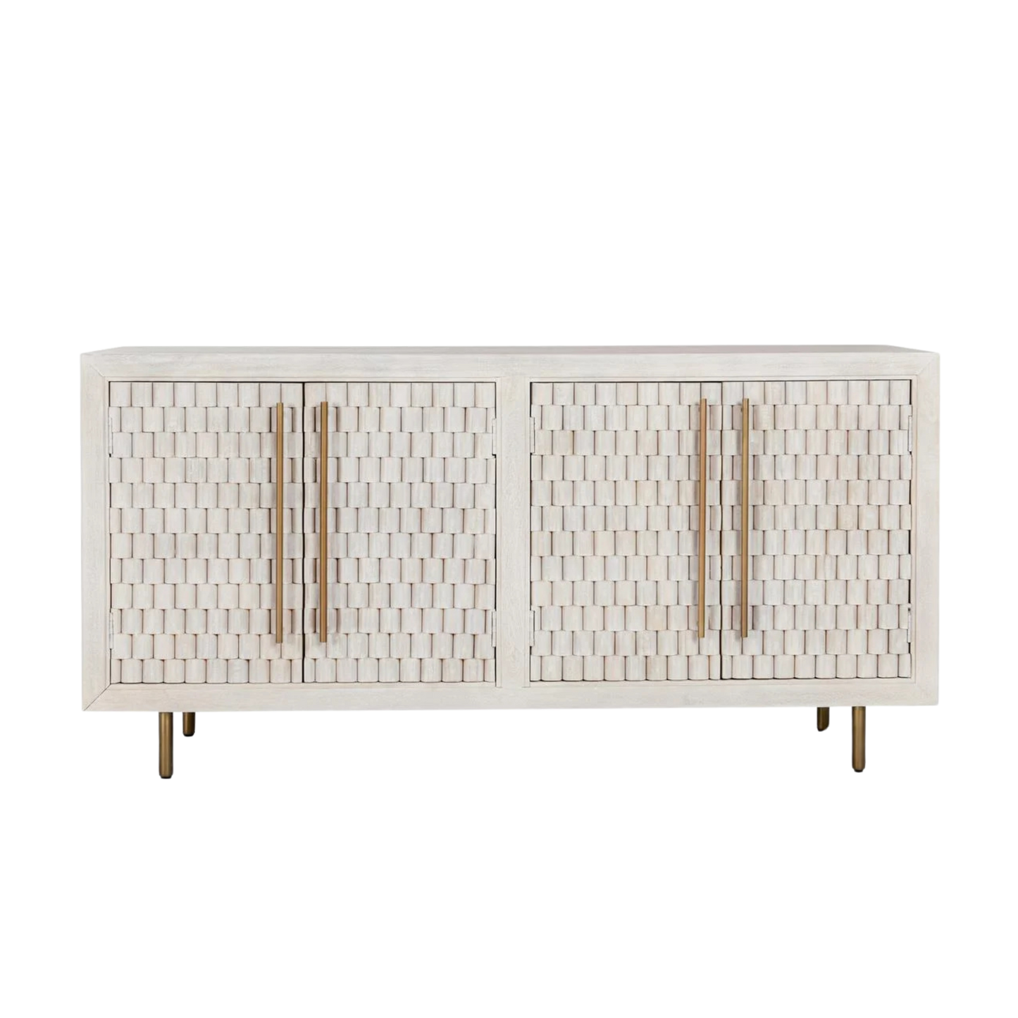 Norwood 4 Dr Buffet - White Wash - Chapin Furniture