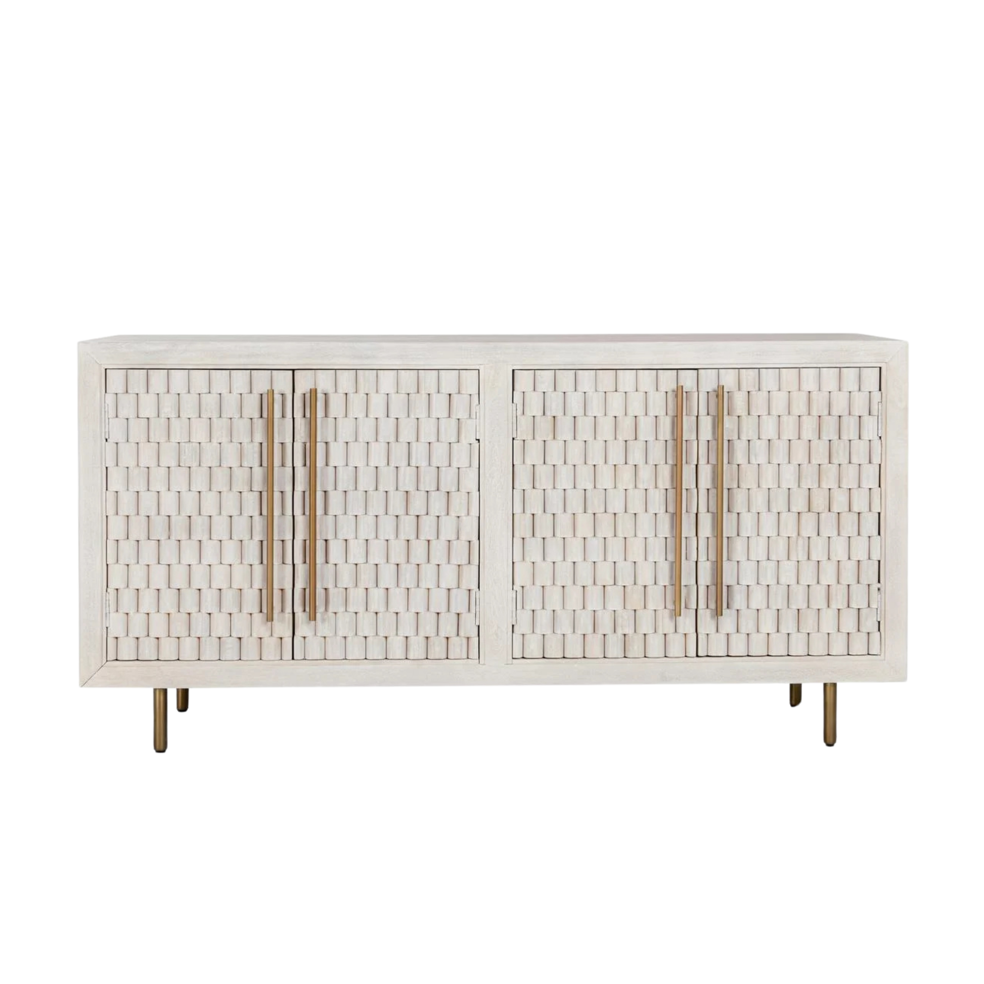 Norwood 4 Dr Buffet - White Wash - Chapin Furniture