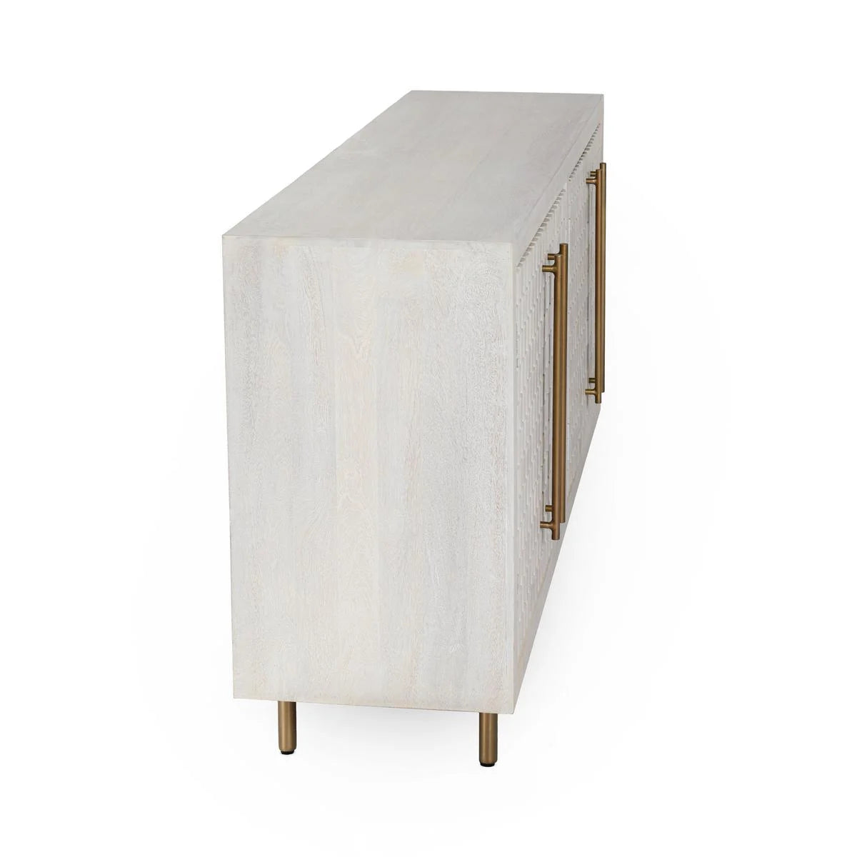 Norwood 4 Dr Buffet - White Wash - Chapin Furniture