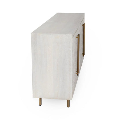 Norwood 4 Dr Buffet - White Wash - Chapin Furniture