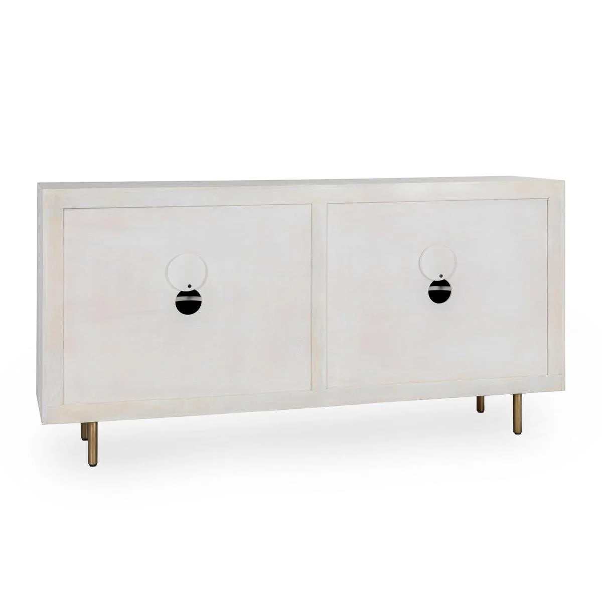Norwood 4 Dr Buffet - White Wash - Chapin Furniture