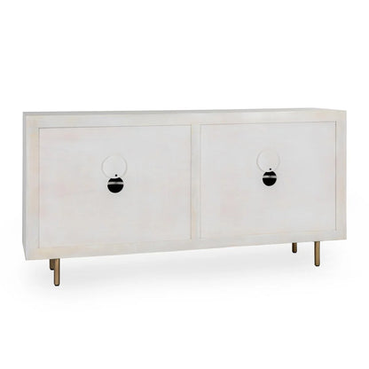 Norwood 4 Dr Buffet - White Wash - Chapin Furniture