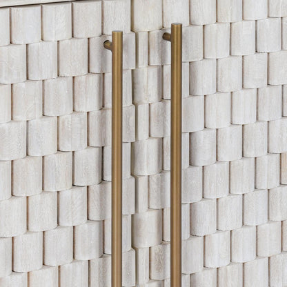 Norwood 4 Dr Buffet - White Wash - Chapin Furniture