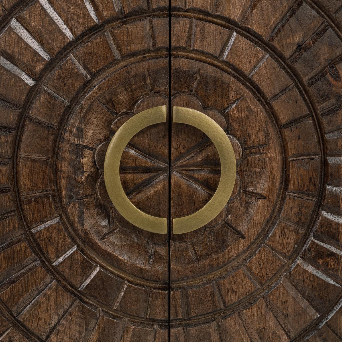 Vivienne 4 Door Cabinet- Brown - Chapin Furniture