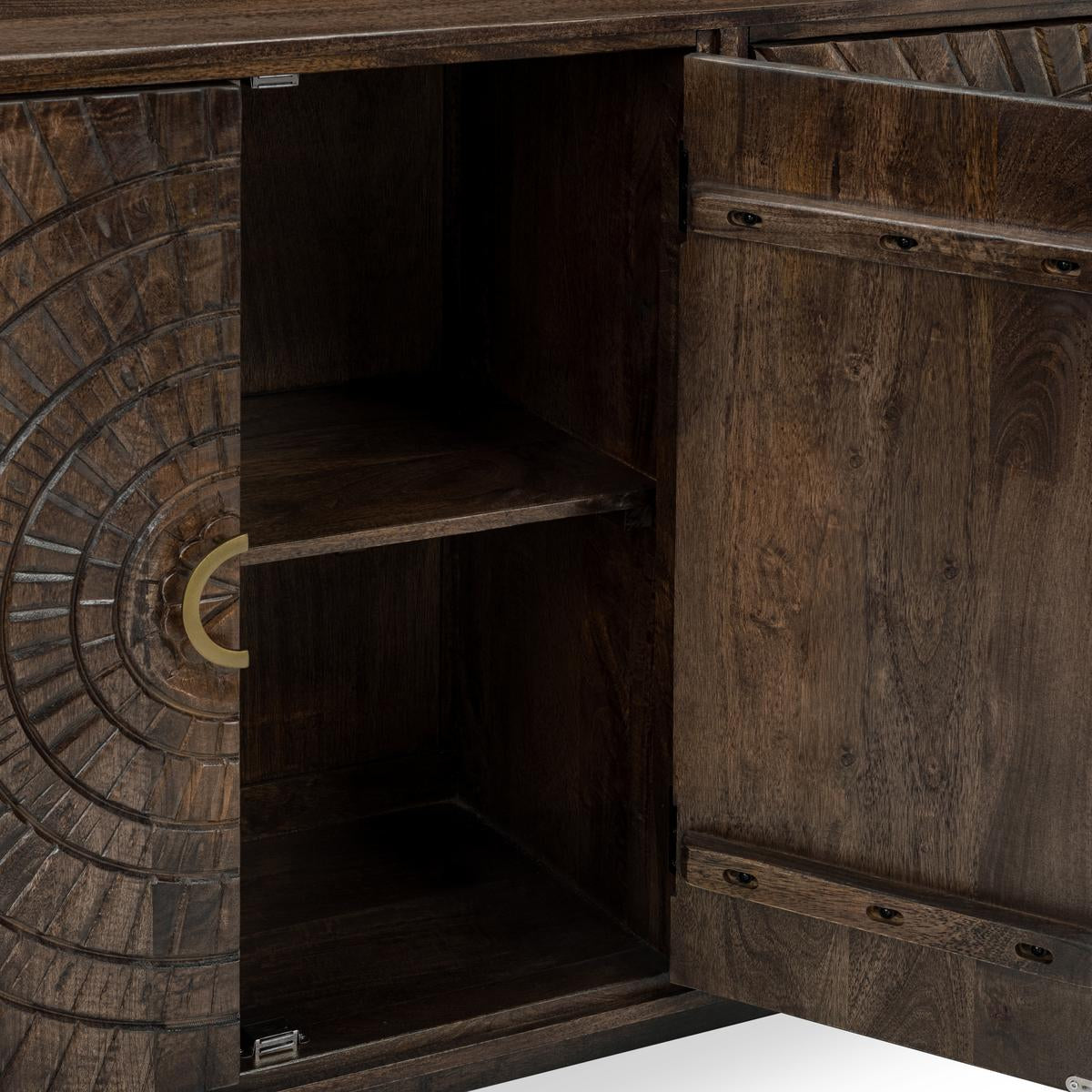 Vivienne 4 Door Cabinet- Brown - Chapin Furniture