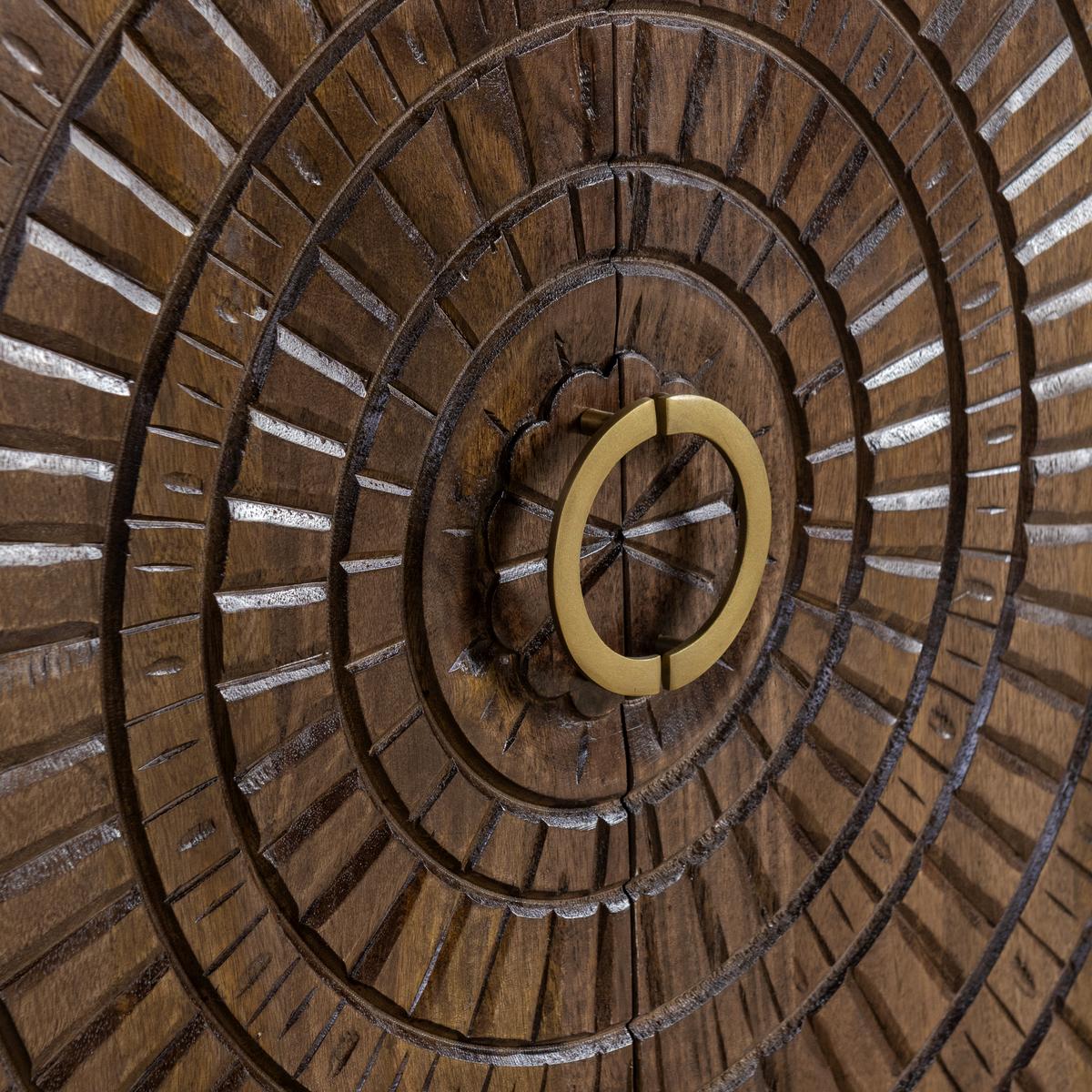 Vivienne 4 Door Cabinet- Brown - Chapin Furniture