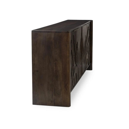 Ledro Mango Wood 4 Door Cabinet - Chapin Furniture