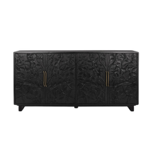 Albero Wood 4 Door Buffet - Black - Chapin Furniture