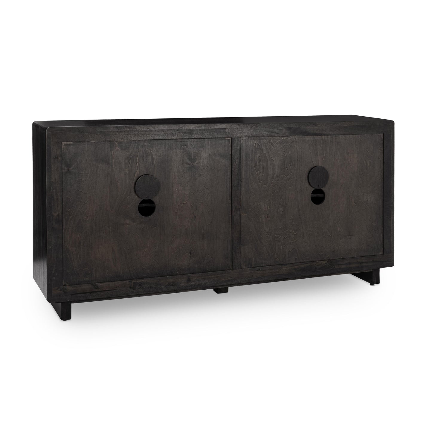 Albero Wood 4 Door Buffet - Black - Chapin Furniture