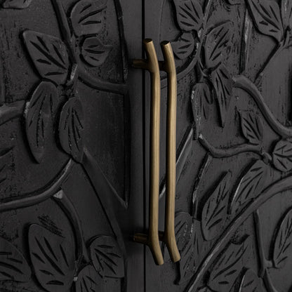 Albero Wood 4 Door Buffet - Black - Chapin Furniture