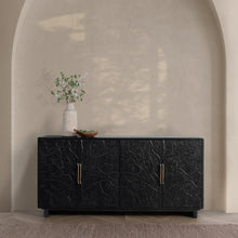 Albero Wood 4 Door Buffet - Black - Chapin Furniture