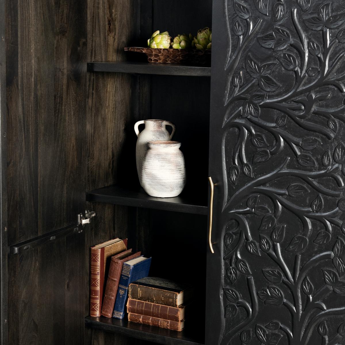 Albero Tall Cabinet - Black - Chapin Furniture