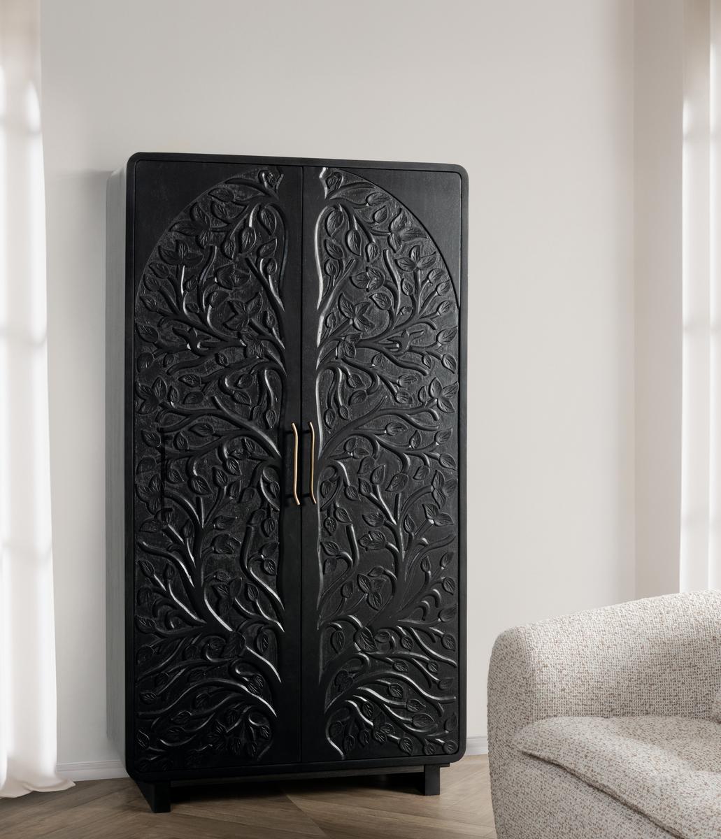 Albero Tall Cabinet - Black - Chapin Furniture