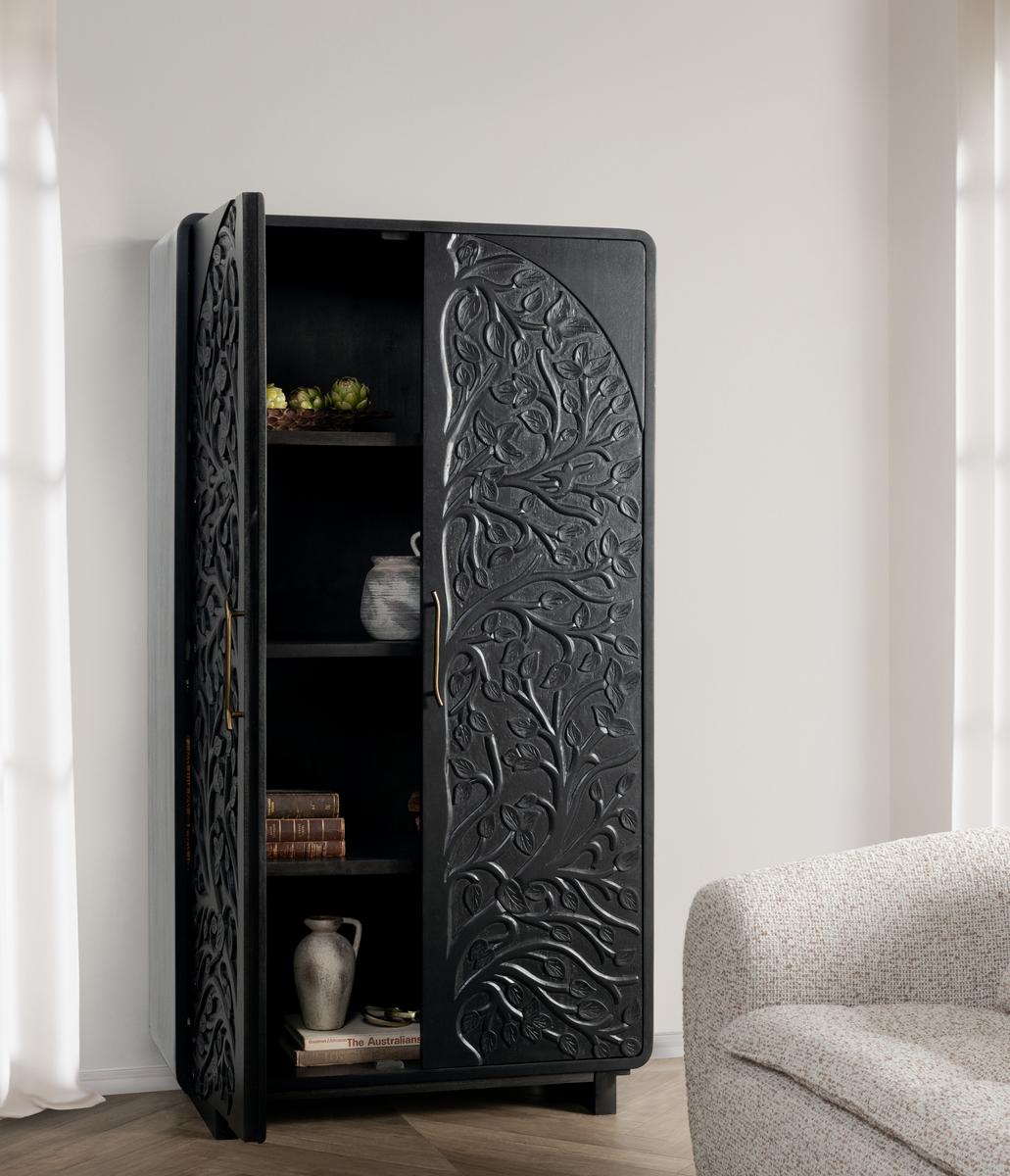 Albero Tall Cabinet - Black - Chapin Furniture