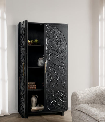 Albero Tall Cabinet - Black - Chapin Furniture