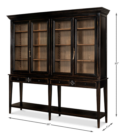 Beacon Hill Display Case- Ebony - Chapin Furniture