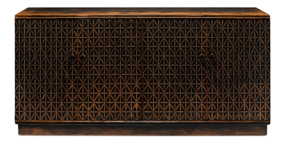 Scrubboard Front Sideboard- Ebony - Chapin Furniture