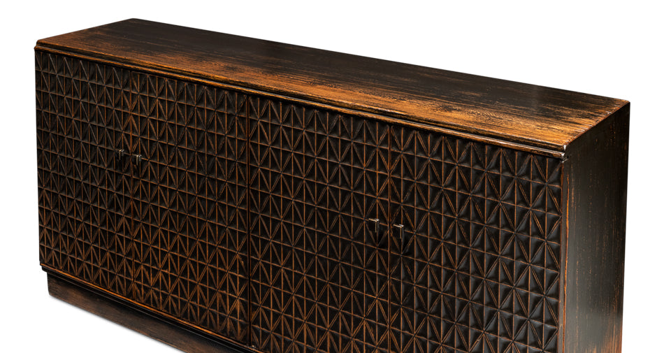 Scrubboard Front Sideboard- Ebony - Chapin Furniture