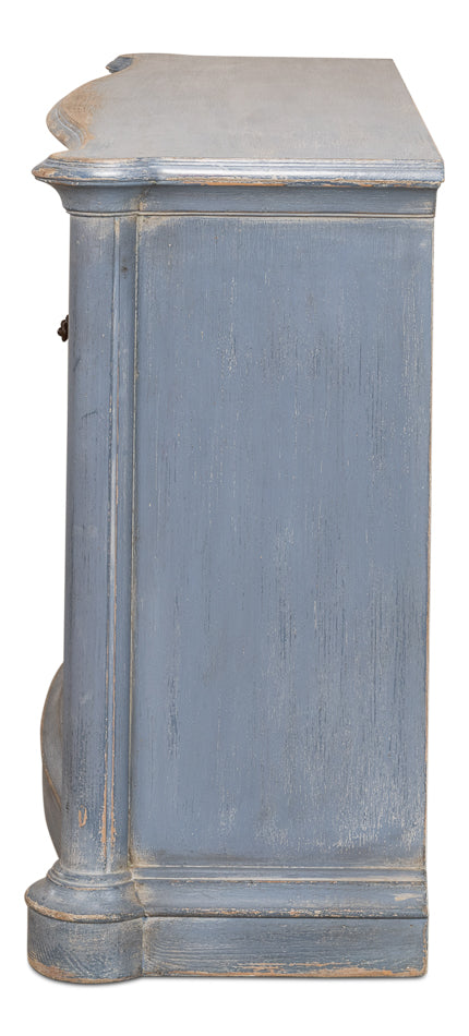 Columns Bowfront Sideboard- Blue - Chapin Furniture