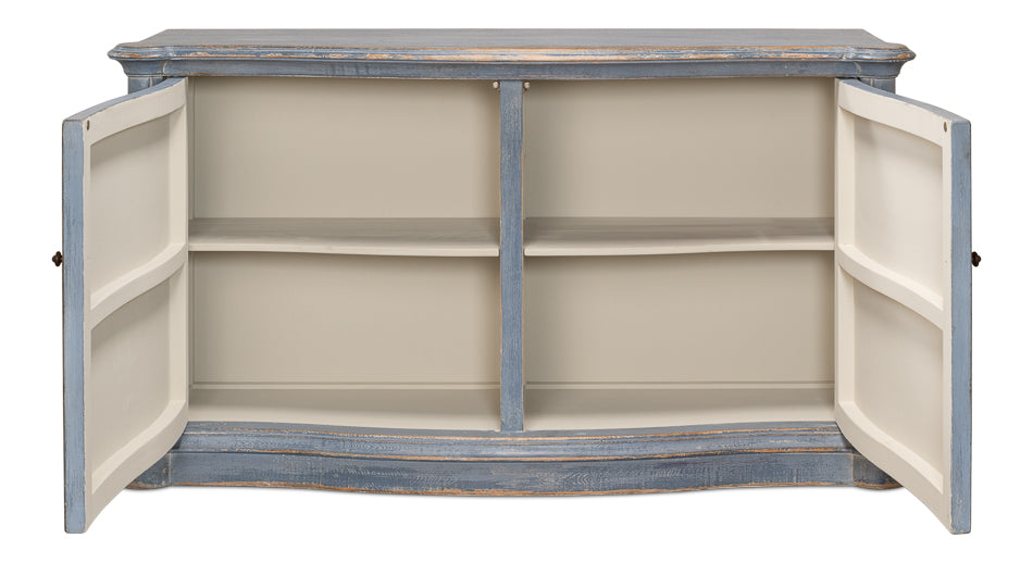 Columns Bowfront Sideboard- Blue - Chapin Furniture