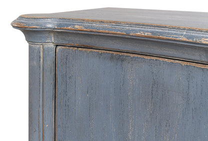 Columns Bowfront Sideboard- Blue - Chapin Furniture