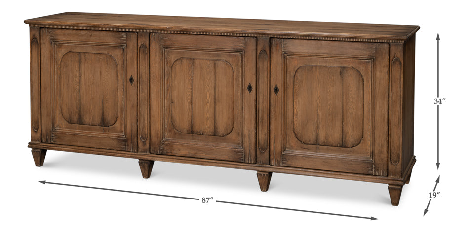French Country Sideboard- Old Pine Stain - Chapin Furniture