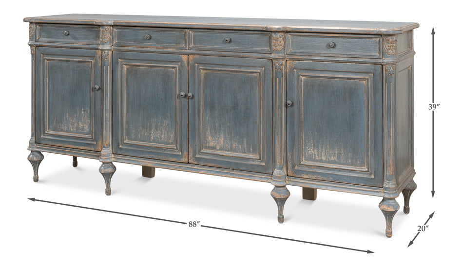 Lilac Sideboard- Blue Finish - Chapin Furniture