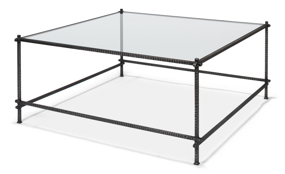 Serrated Edge Iron Coffee Table - Chapin Furniture