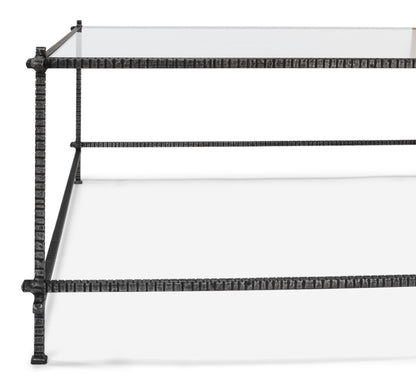Serrated Edge Iron Coffee Table - Chapin Furniture