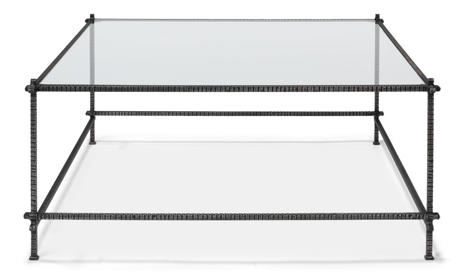 Serrated Edge Iron Coffee Table - Chapin Furniture