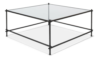 Serrated Edge Iron Coffee Table - Chapin Furniture