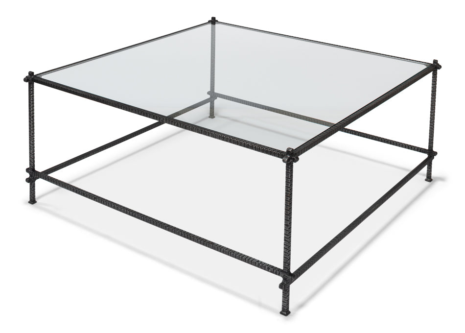 Serrated Edge Iron Coffee Table - Chapin Furniture