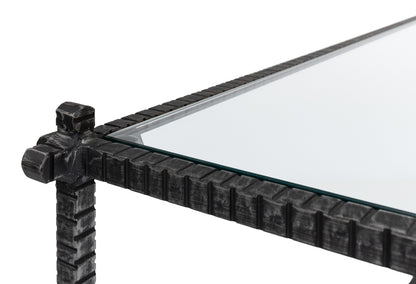 Serrated Edge Iron Coffee Table - Chapin Furniture