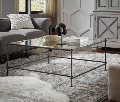 Serrated Edge Iron Coffee Table - Chapin Furniture