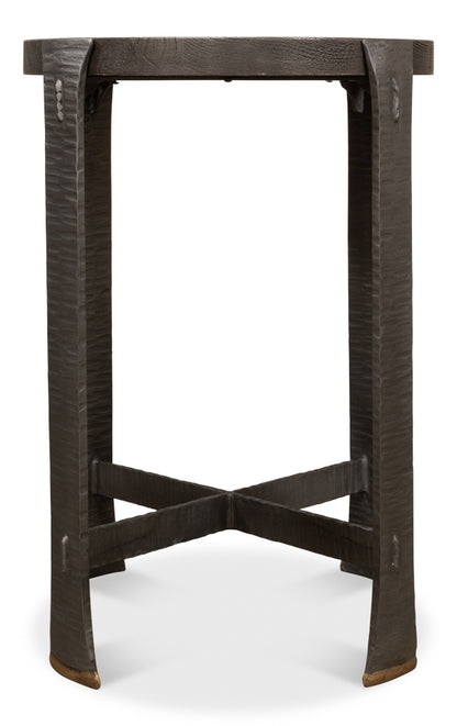 Forged Slats Side Table- Moleskin - Chapin Furniture