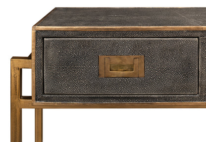 Shagreen Gold & Gray Console - Chapin Furniture