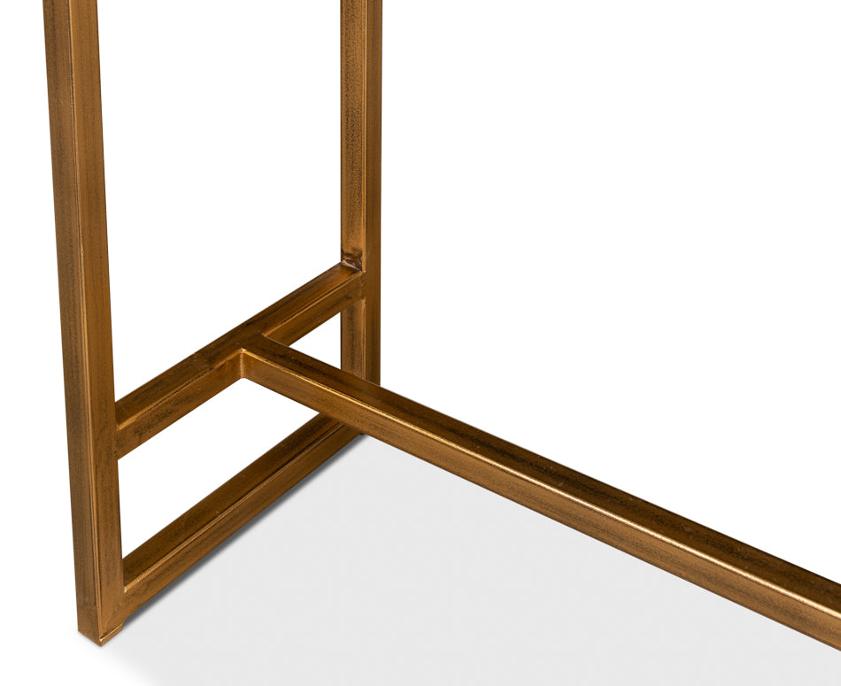 Shagreen Gold & Gray Console - Chapin Furniture