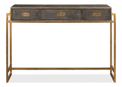 Shagreen Gold & Gray Console - Chapin Furniture