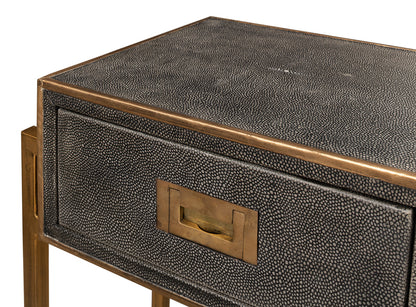 Shagreen Gold & Gray Console - Chapin Furniture