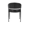 Umbria Leather Dining Chair- Black - Chapin Furniture