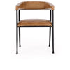 Preston Leather Dining Chair- Brown - Chapin Furniture