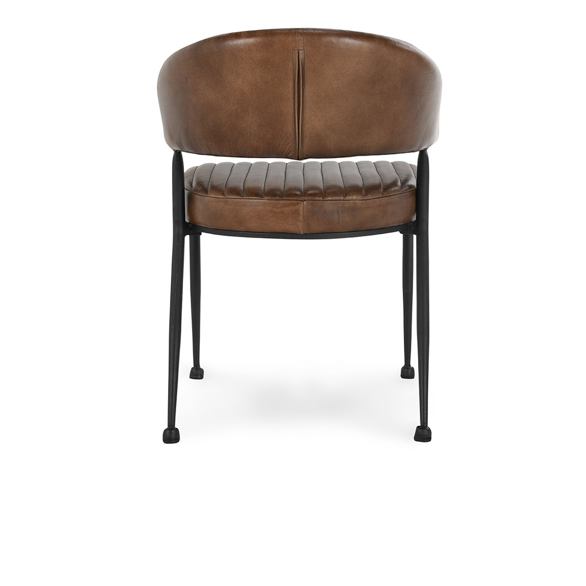 Umbria Leather Dining Chair- Brown - Chapin Furniture