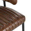 Umbria Leather Dining Chair- Brown - Chapin Furniture