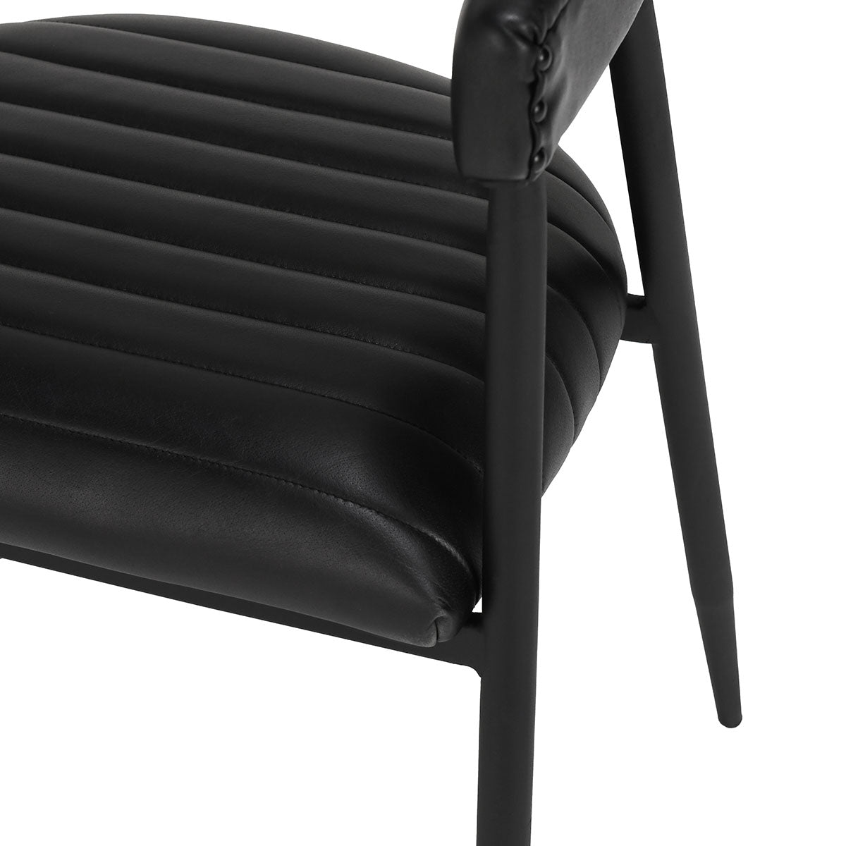Preston Leather Dining Chair - Thumbnail 3