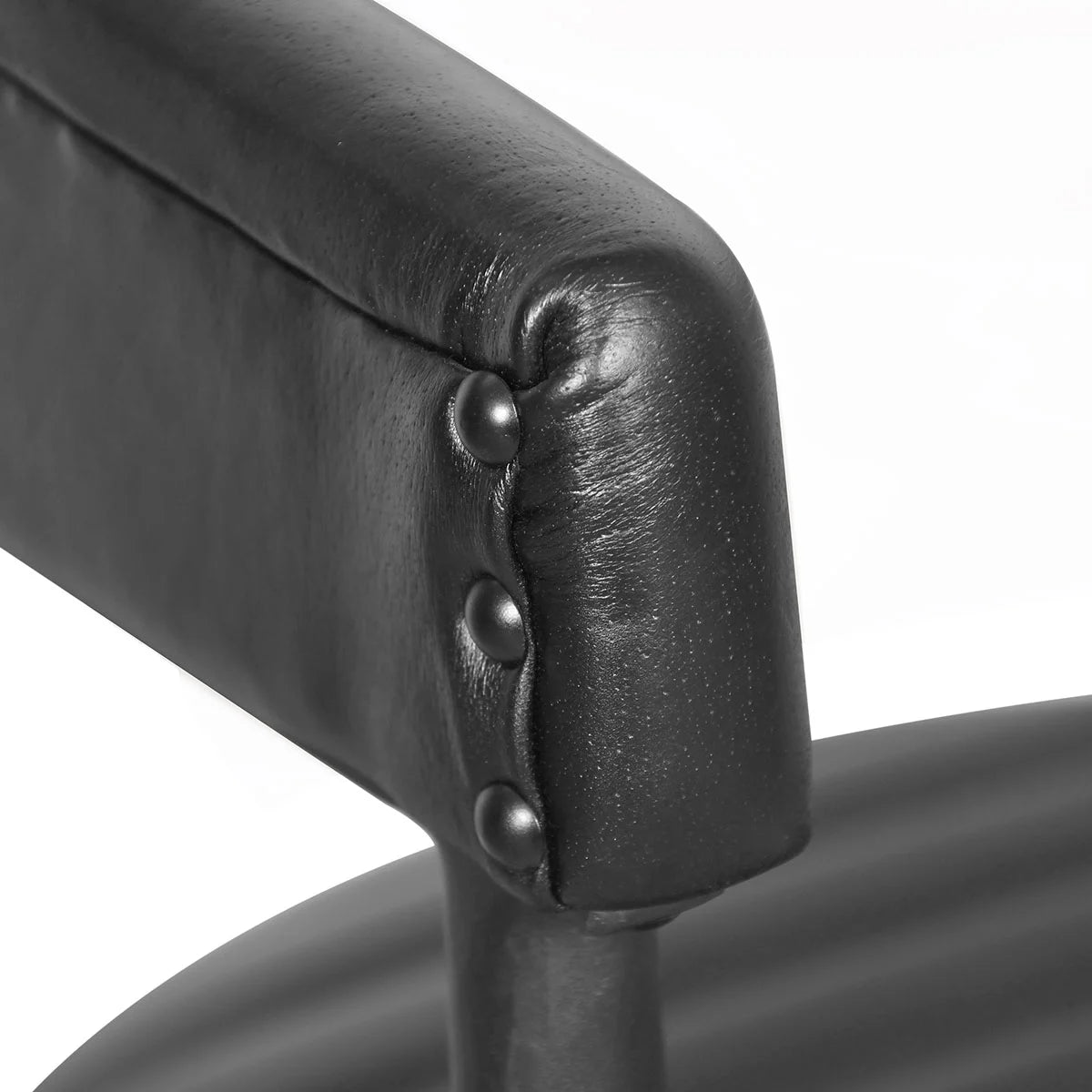 Preston Leather Counter Stool- Black - Chapin Furniture