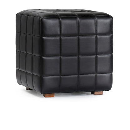 Carlo Leather 18" Square Ottoman - Chapin Furniture